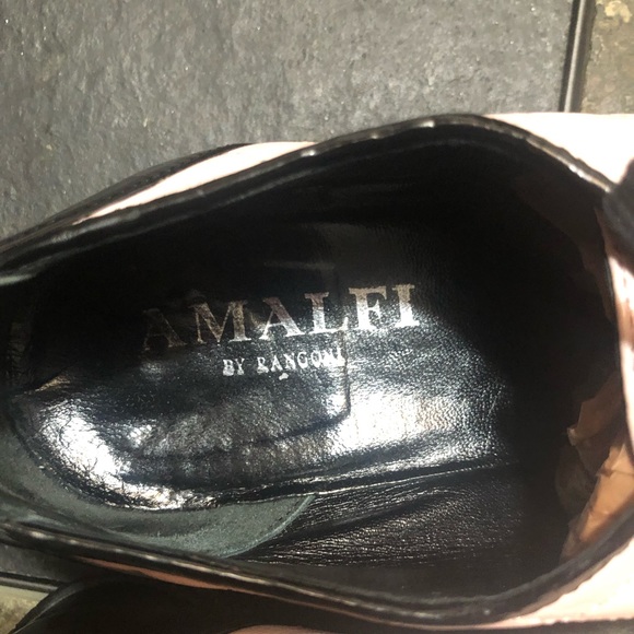 Amalfi by Rangoni Fashion Sneakers Women Size 8.5M - Pink with Black Patent Trim - Picture 10 of 12